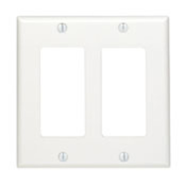 Leviton Wallplates 2 Gang Dec Wlplt Nylon Gray 80409-NGY